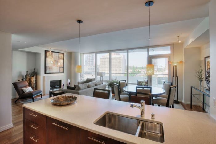 open floor plan design